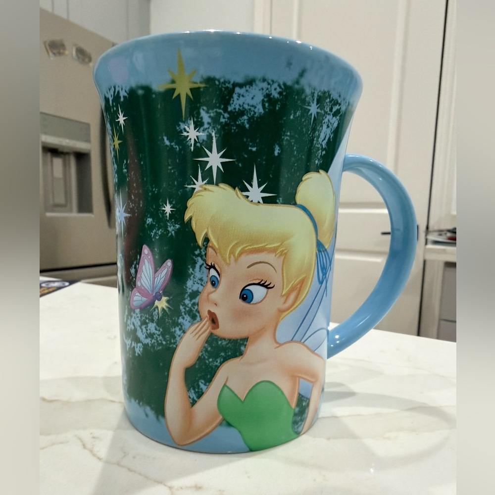 Disney Tinker Bell Mug with Blue and Green Design
